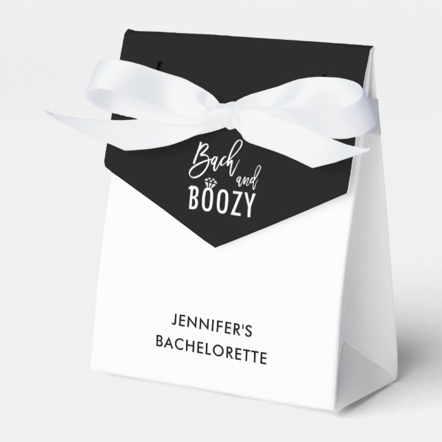Bach och Boozy Bachelorette Brudens sida Presentaskar (Framsidan Sidan)