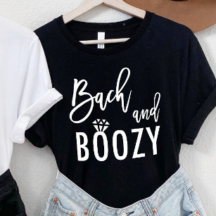Bach och Boozy Bachelorette Brudens sida T Shirt