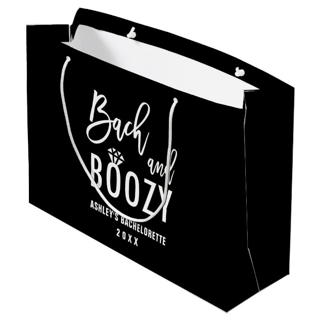 Bach och Boozy Bachelorette Party Favors (Baksidan Vinklad)