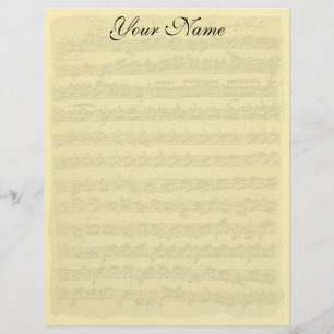 Bach Partita skrivpapper