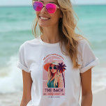 Bach Party Crew Retro Woman Bachelorette Party T Shirt<br><div class="desc">Gör din bachelorette-fest oförglömlig med vår roligt, moderna retro-bachelorette t-shirt-design. Perfekt för var och en av dina gäster, den här unika t-shirt-skjortan kombinerar lekfull retroestetik med contemporary flair, vilket garanterar att alla kommer att se fantastiska ut när de firar. Den här utformningen är både charmerande och livfull och har en...</div>