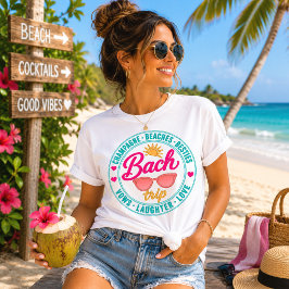 Bach-resa Champagne Stränder Bästa vänner Cirkulär T Shirt
