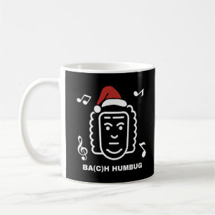 BACH Rolig Klassisk Musik Kompositör Jul Puns Kaffemugg