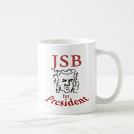Bach som president kaffemugg