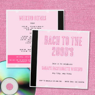 Bach till 2000 års CD-hölje Bachelorette Y2K Inbjudningar