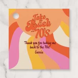 Bach till 70-talet Retro Groovy Sunset Bachelorett Gåvor Etiketter