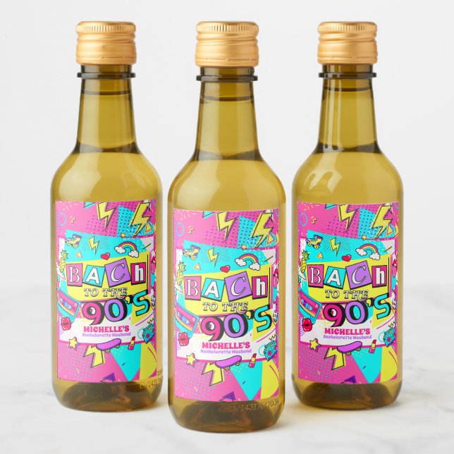 Bach till 90:s Mini Vinetikett (Flaskor)