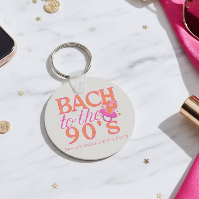 Bach till 90-talet - Retro Bachelorette Party Desi Nyckelring (90s Retro Bachelorette Keychain)