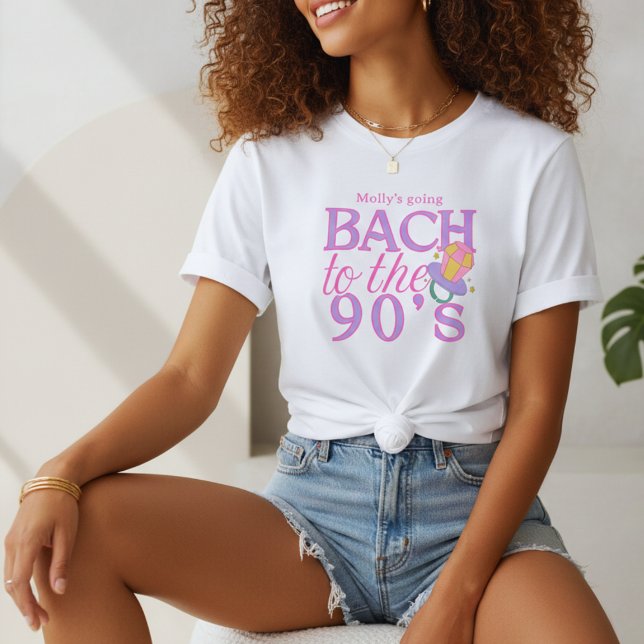 Bach till 90-talet - Retro Bachelorette Party Desi T Shirt (90s Retro Bachelorette T-Shirt
)