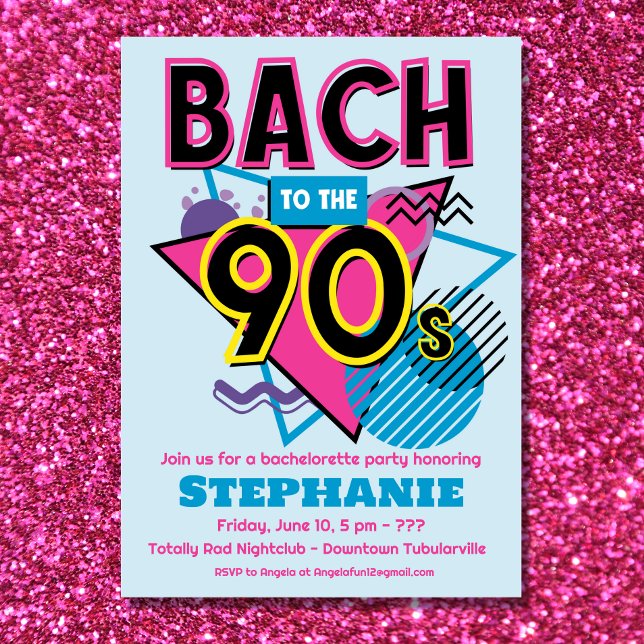 Bach till 90-talets inbjudan till Bachelorette-par (Skapare uppladdad)