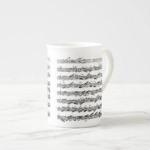 Bach violoncellfölje benporslin mugg