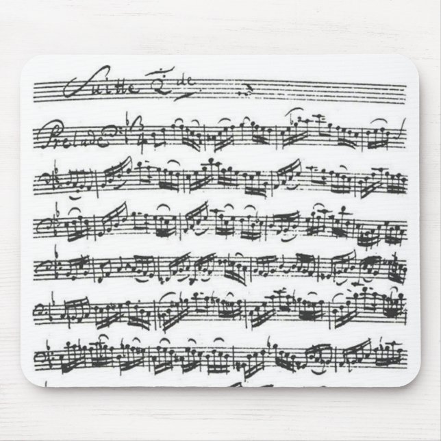 Bach violoncellfölje musmatta (Framsidan)
