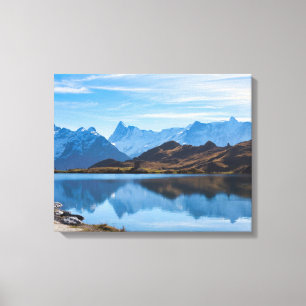 Bachalpsee Sjö Mountain Modern Canvastryck
