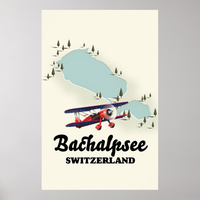 Bachalpsee Switzerland karta Poster (Framsidan)