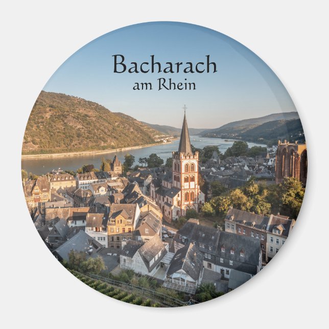 Bacharach am Rhein Tyskland Magnet (Framsidan)