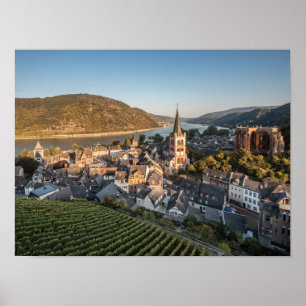 Bacharach am Rhein Tyskland Poster