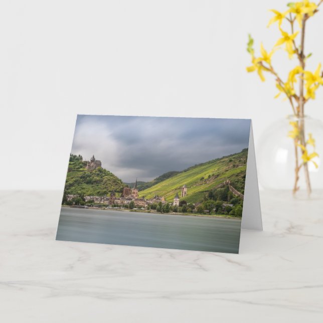 Bacharach Tyskland Kort (Gul blomma)