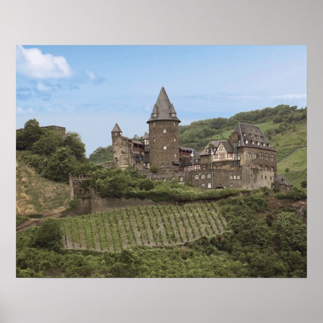 Bacharach, Tyskland, Stahleck Castle, Schloss Poster (Framsidan)