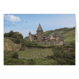 Bacharach, Tyskland, Stahleck slott, slott Hälsningskort