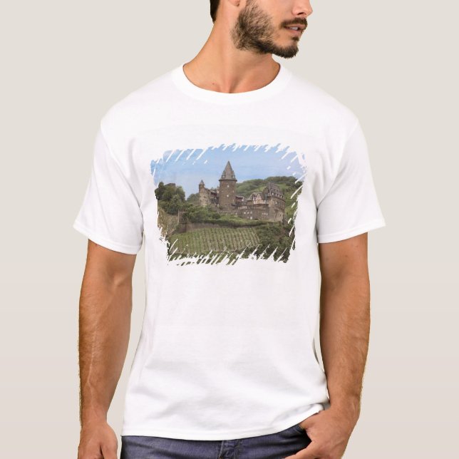 Bacharach, Tysklandare, Stahleck Castle, Schloss Tee Shirt (Framsida)