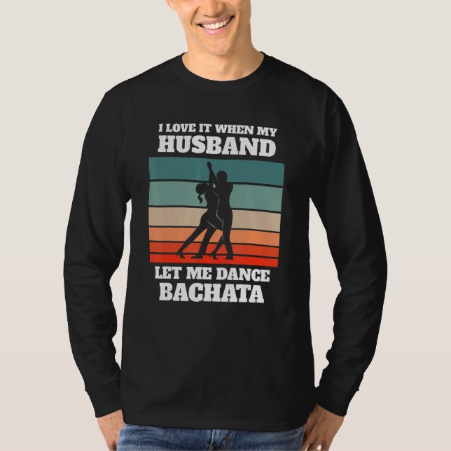 Bachata Dance   Retro Bachata Dancing T Shirt (Framsida)