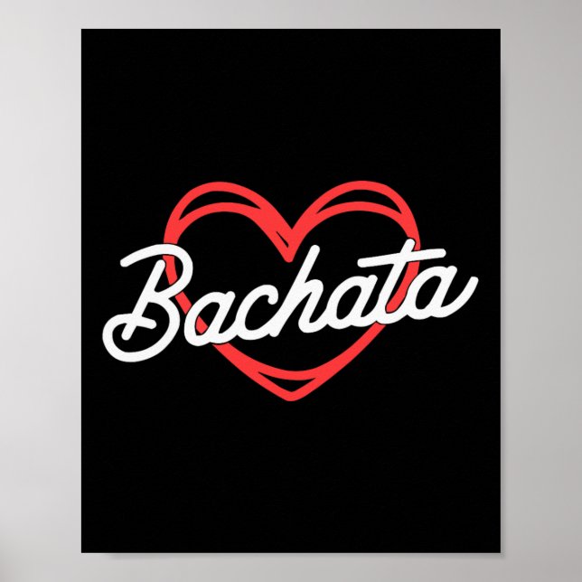 Bachata Dancing Latin Dance Dancer Bachata Dominic Poster (Framsidan)