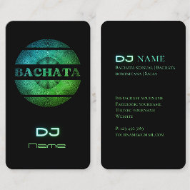 Bachata DJ-Affärskort Visitkort