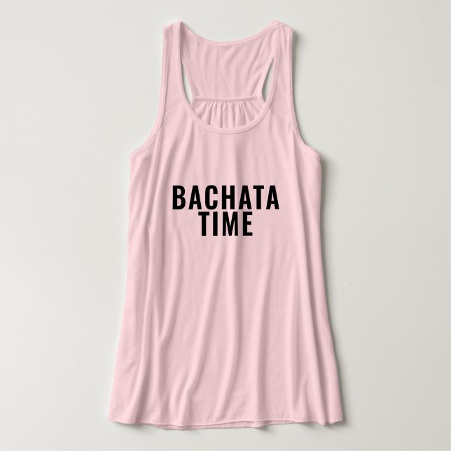 Bachata-tid Linne Med Racerback (Design framsida)