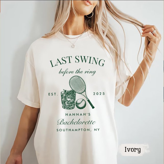 Bache Green Sista Sväng före Ring Tenns T Shirt (Skapare uppladdad)