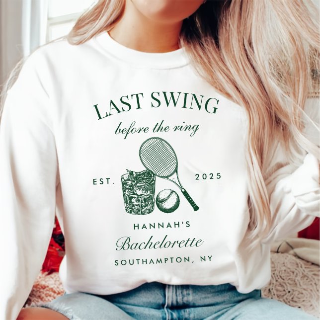 Bache-Grönt, sista gången innan tennis i Ring T Shirt (Skapare uppladdad)