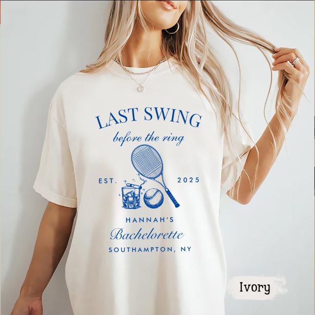 Bache Pink Sista Sväng Innan Ringens Tennis T Shirt (Skapare uppladdad)