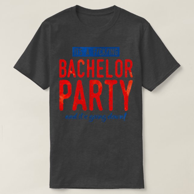 bachelfest roligt t shirt (Design framsida)