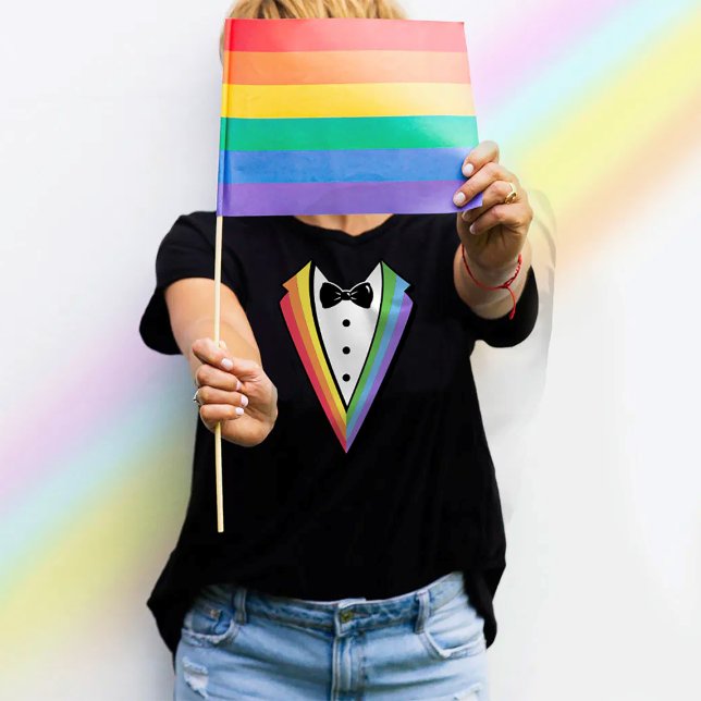 Bachelor Bachelorette Pride Regnbåge HBTQ T Shirt (Skapare uppladdad)