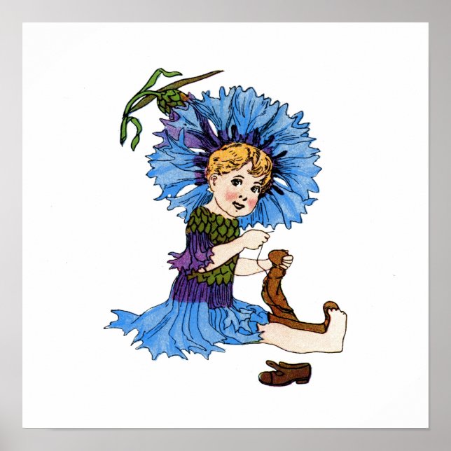 Bachelor Button Poster (Framsidan)