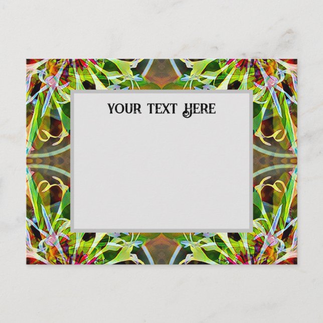 Bachelor Button-vykort Inbjudan Vykort (Framsida)