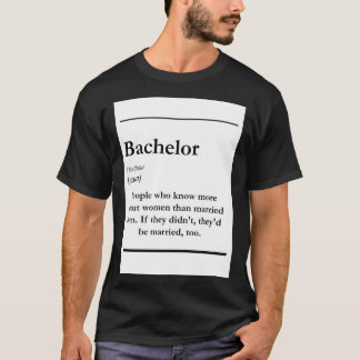Bachelor - definition Sticker T Shirt