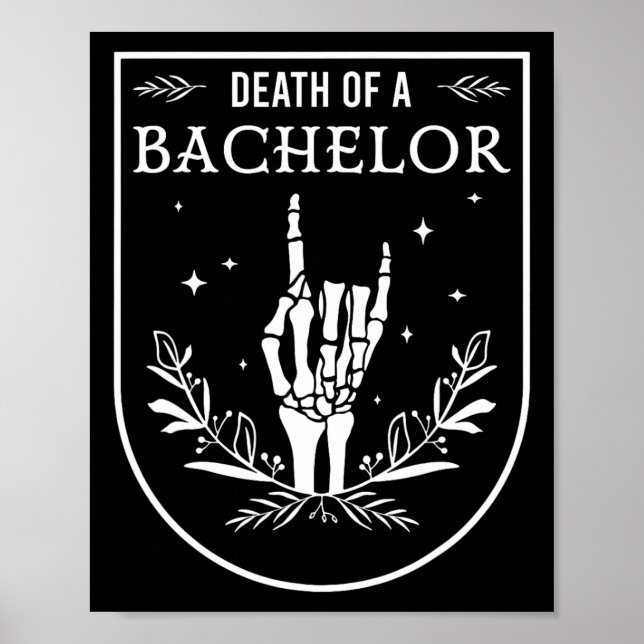 Bachelor Groom Groomsman Gothic Halloween Poster (Framsidan)