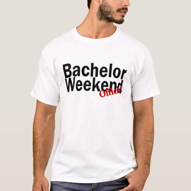 Bachelor Helg (Officiell) Tee Shirt (Framsida)