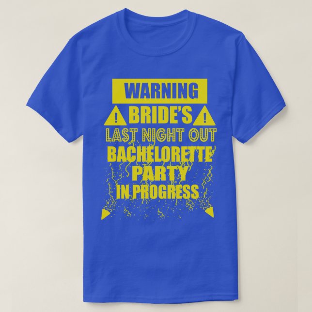 Bachelor Kvinnan brude party natt T Shirt (Design framsida)