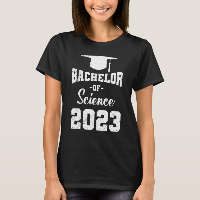 Bachelor of Science 2023 Bachelors Degree T Shirt (Framsida)