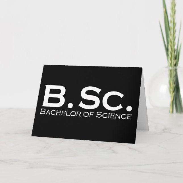 Bachelor of Science BSc Kort (Framsida)