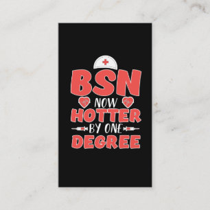 "Bachelor of Science in Nursing BSN Nurse Gift" Visitkort