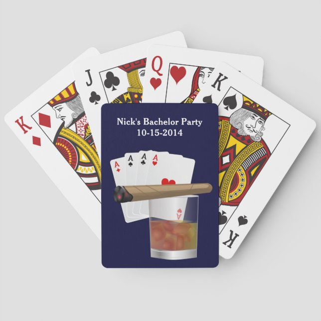 Bachelor Party-Anpassningsbar - uppspelningskort Spel Kort (Baksidan)