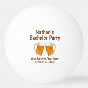 Bachelor Party Beer Cheers Bröllop Pingisboll