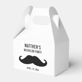 Bachelor Party Black Mustache Bröllop Presentaskar