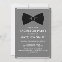 Bachelor Party Black Tuxedo Bow Tie Bröllop