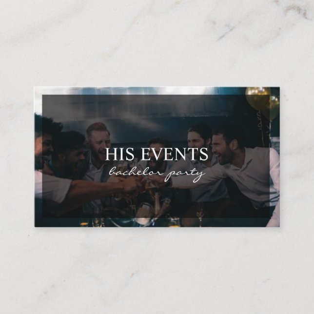 Bachelor Party Brudens sida Firande Visitkort (Framsida)