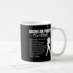 Bachelor Party Checklist Bride Groom Stag Night Pa Kaffemugg<br><div class="desc">Bride Groom Stag Night Party</div>