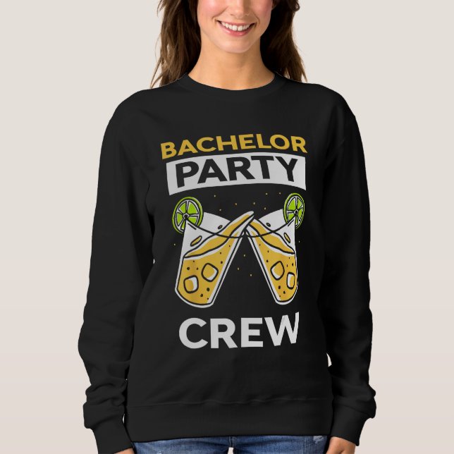Bachelor Party Crew Bride Groom Team T Shirt (Framsida)