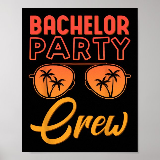 Bachelor Party Crew Bröllopsfest Best Friends Bea Poster (Framsidan)